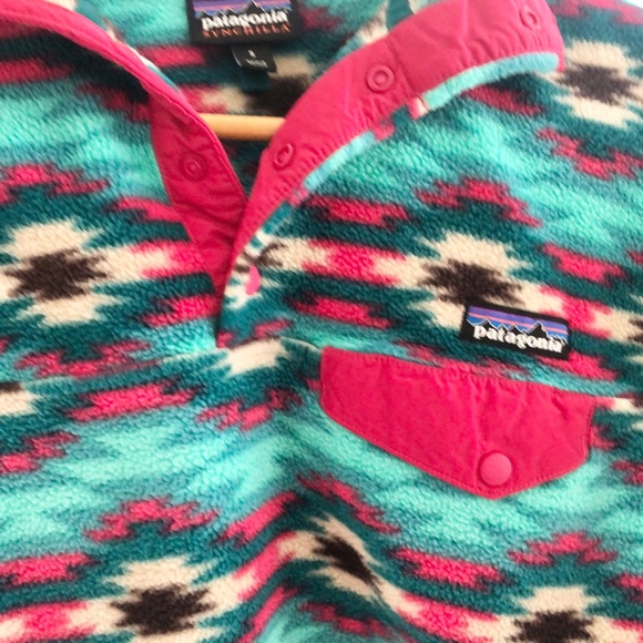 SOLD! Patagonia Wild Desert Aztec Synchilla Snap T - Picture 5 of 8
